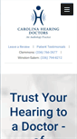 Mobile Screenshot of carolinahearingdoctors.com